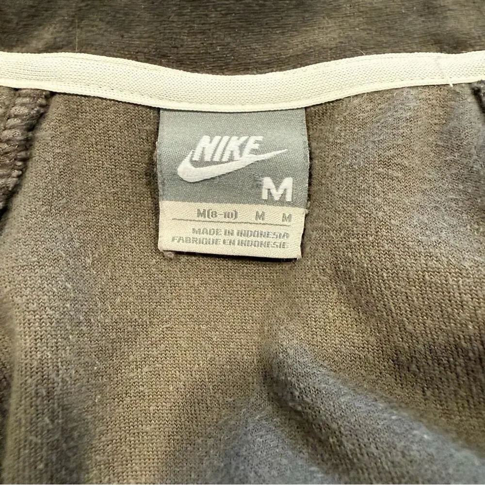 Nike Women's Green Velvet Full-Zip Sweatshirt Size M